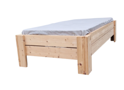 1p.bed HARRY 2 LATTEN+POTEN 90x190cm SHOWMODEL